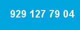 929 127 79 04 929 127 79 04